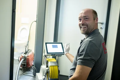 Kanalreinigung mit Spültechnik in Landau an der Isar